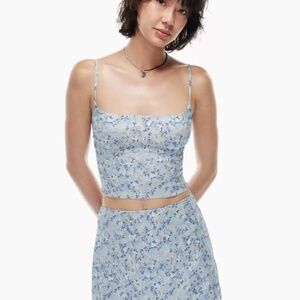 Aritzia 2-Piece Set | Wilfred Blue Floral